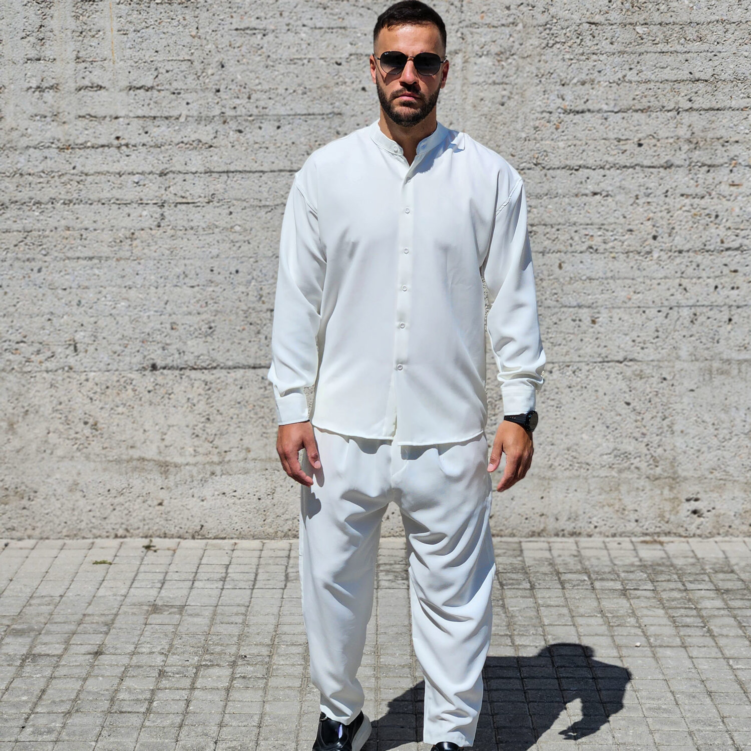 Long Sleeve Shirt Mao & Pants set - Image 2