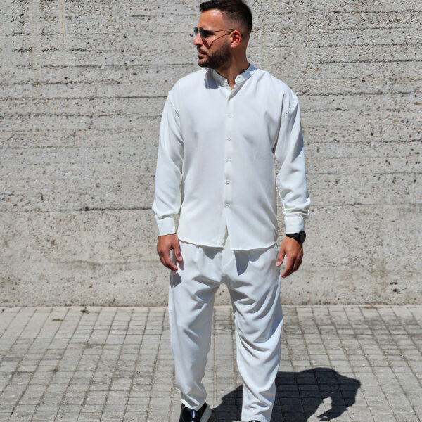 Long Sleeve Shirt Mao & Pants set