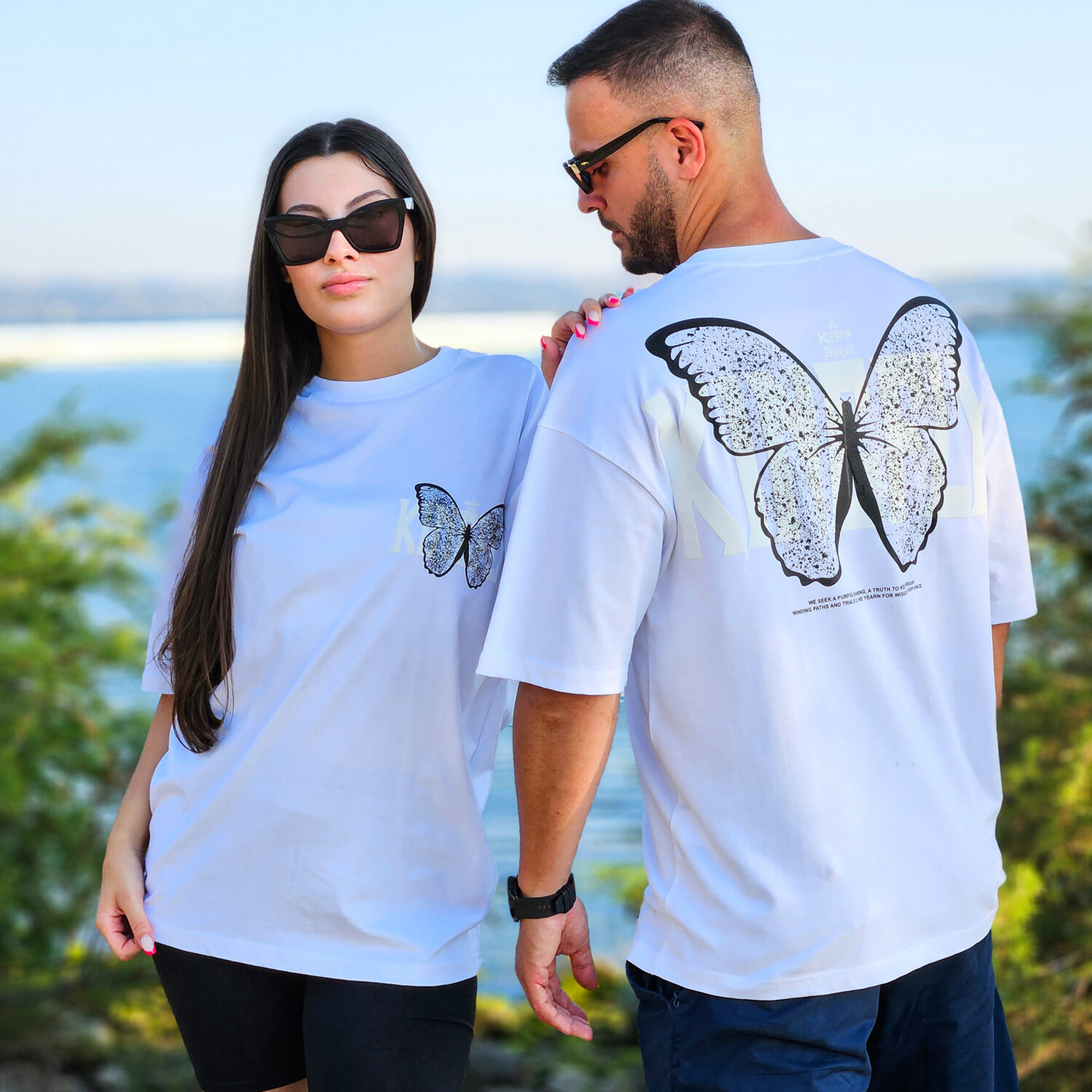 T-shirt Butterfly Statement
