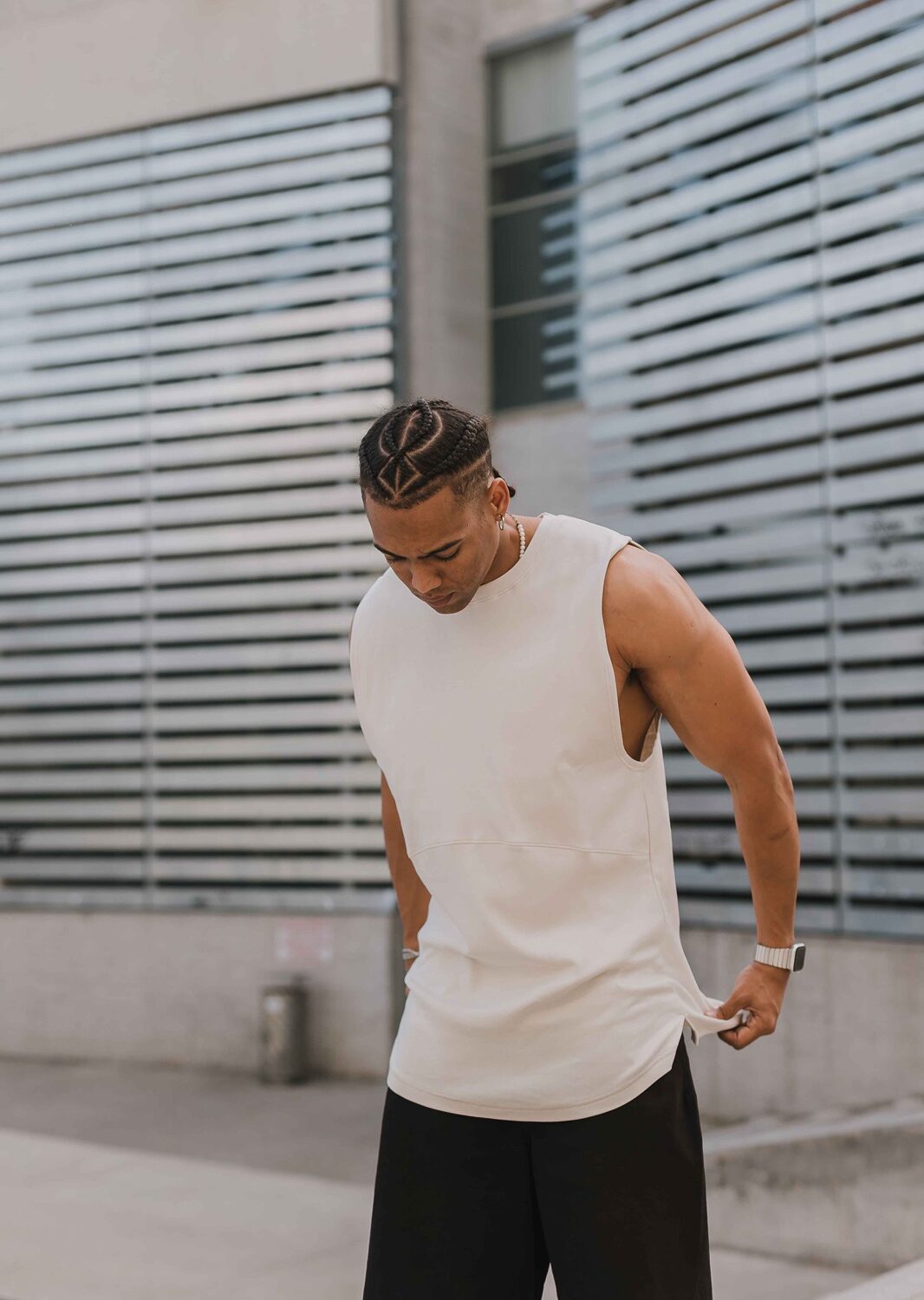 Sleeveless Oversized Beige