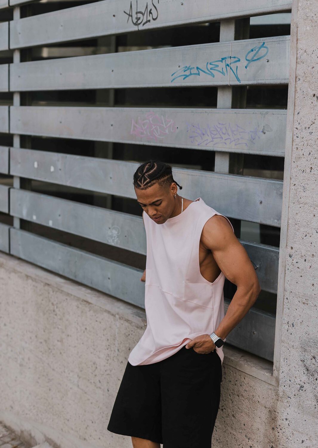 Sleeveless Oversized Pink