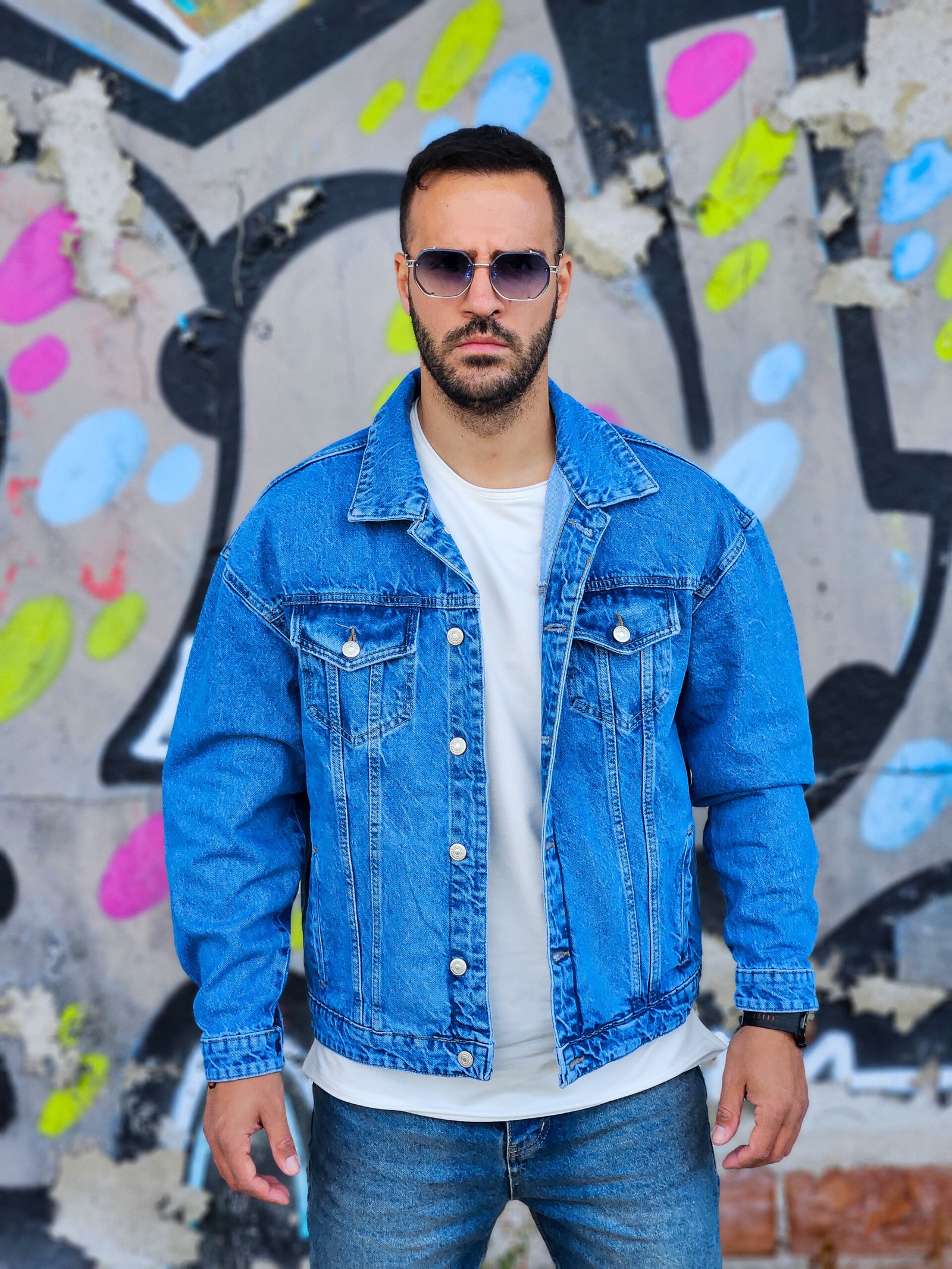 Jean Jacket "Music Inspires Art Inspires Fashion"